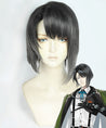 Touken Ranbu Matsui Gou Black Grey Cosplay Wig