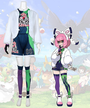 Pokemon Pok¡§|mon Sword And Shield Klara Cosplay Cosutme