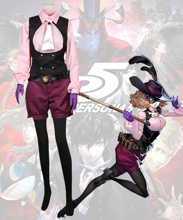 Persona 5 Noir Haru Okumura Cosplay Costume