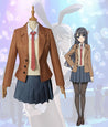 Rascal Does Not Dream Of Bunny Girl Senpai Mai Sakurajima Cosplay Costume