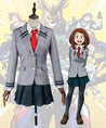My Hero Academia Boku No Hero Akademia Ochako Uraraka Kyoka Jiro Tsuyu Asui School Uniform Cosplay Costume