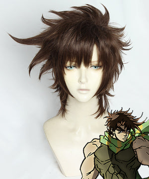 JoJo'S Bizarre Adventure: Battle Tendency Joseph Joestar Brown Cosplay Wig