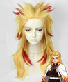 Demon Slayer: Kimetsu No Yaiba Rengoku Kyoujurou Golden Red Cosplay Wig