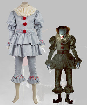 It 2017 Movie Pennywise Halloween Cosplay Costume