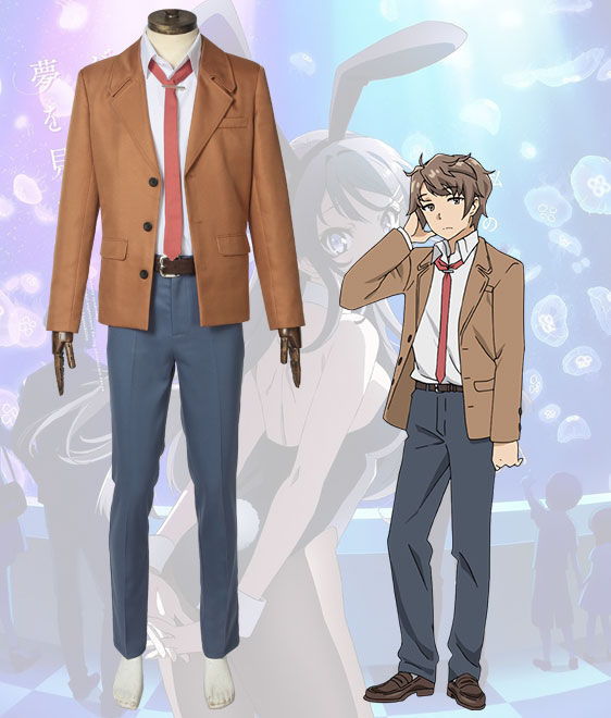Rascal Does Not Dream Of Bunny Girl Senpai Sakuta Azusagawa Cosplay Costume