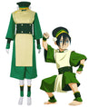 Avatar The Last Airbender Toph Beifong Green Cosplay Costume