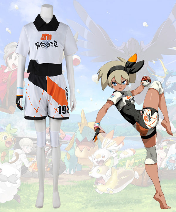 Pokemon Pok¡§|mon Sword and Shield Fighting-type Bea Cosplay Costume