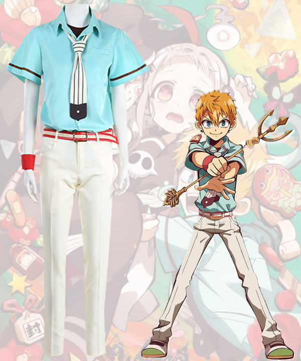Jibaku Shounen Hanako-Kun Minamoto Kou Cosplay Costume