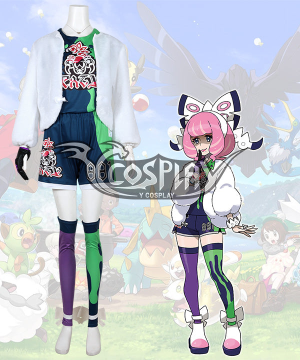 Pokemon Pok¡§|mon Sword And Shield Klara Cosplay Cosutme