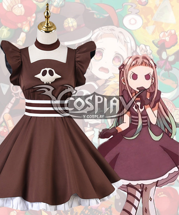 Jibaku Shounen Hanako-Kun Yashiro Nene Brown Cosplay Costume