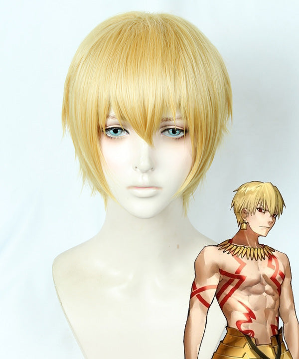 Fate Grand Order Fate Zero Fate Extra CCC Gilgamesh Golden Cosplay Wig