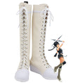 Final Fantasy VII Yuffie Kisaragi White Shoes Cosplay Boots