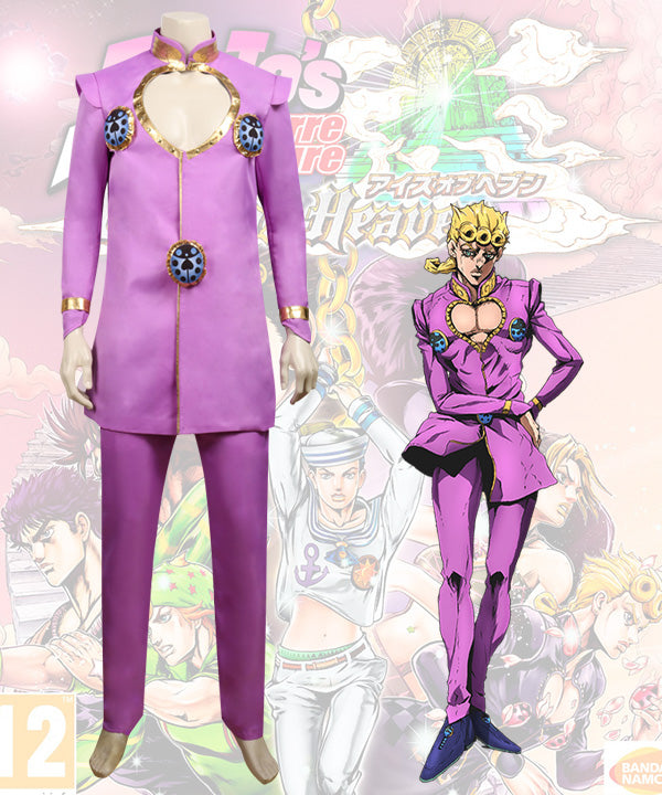 JoJo's Bizarre Adventure: Vento Aureo Golden Wind Giorno Giovanna Cosplay Costume