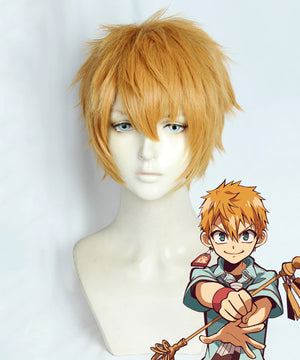Jibaku Shounen Hanako-Kun Minamoto Kou Golden Cosplay Wig