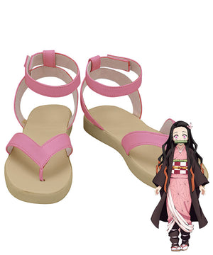 Demon Slayer: Kimetsu No Yaiba Nezuko Kamado Pink Cosplay Shoes