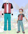 Pok¡§|mon Champion Red Cosplay Costume