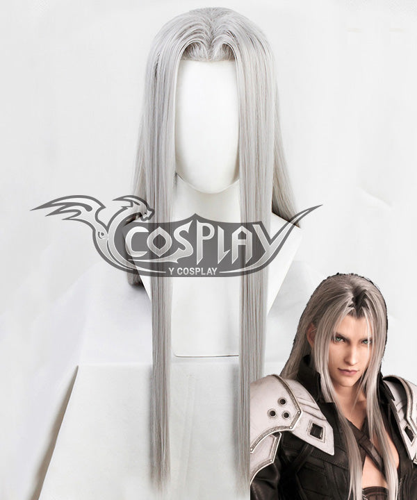 Final Fantasy VII Remake FF7 Sephiroth Silver Cosplay Wig