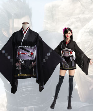 Final Fantasy VII Remake Tifa Lockhart Exotic Kimono Cosplay Costume