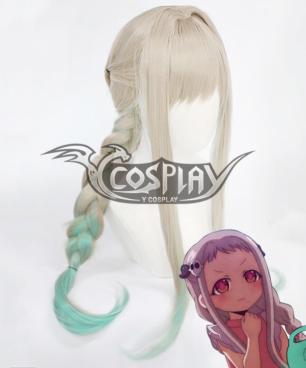 Jibaku Shounen Hanako-Kun Yashiro Nene Silver Green Cosplay Wig