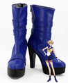 Sailor Moon Sailor Uranus Haruka Tenou Blue Shoes Cosplay Boots