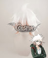 Super Danganronpa 2 Komaeda Nagito White Pink Cosplay Wig