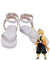 Demon Slayer: Kimetsu No Yaiba Agatsuma Zenitsu White Cosplay Shoes