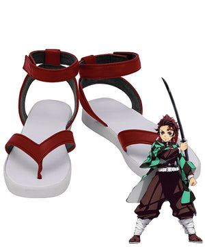 Demon Slayer: Kimetsu No Yaiba Kamado Tanjirou Red Cosplay Shoes