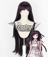 Super Danganronpa Dangan Ronpa 2 Mikan Tsumiki Black Purple Cosplay Wig