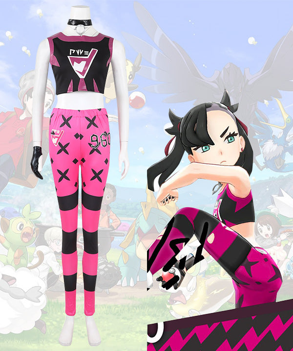 Pokemon Pok¡§|mon Sword And Shield Marnie Uniforms Cosplay Costume
