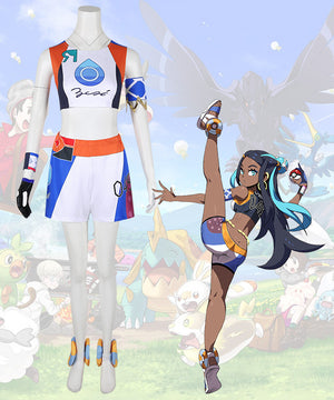 Pokemon Pok¡§|mon Sword and Shield Nessa Cosplay Costume