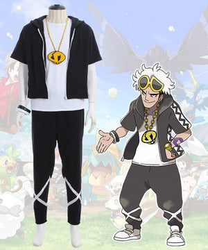 Pokemon Sun and Moon Team Skull Guzma Cosplay Costume