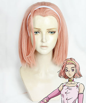 JoJo's Bizarre Adventure Diamond is Unbreakable Reimi Sugimoto Pink Cosplay Wig