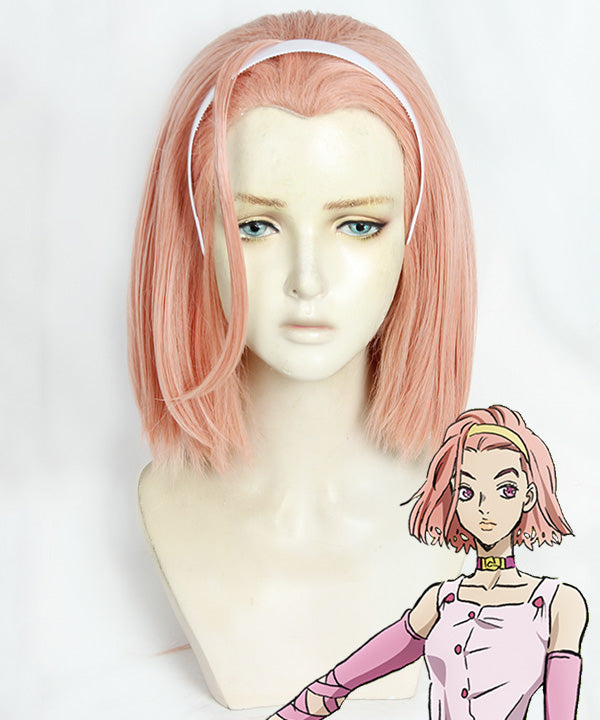 JoJo's Bizarre Adventure Diamond is Unbreakable Reimi Sugimoto Pink Cosplay Wig