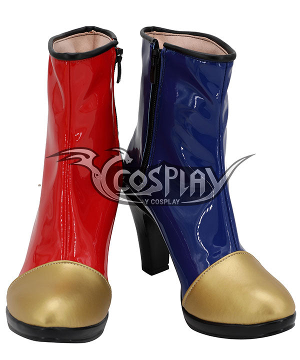 Dragon Ball Fighter Z Android 21 Red Blue Shoes Cosplay Boots