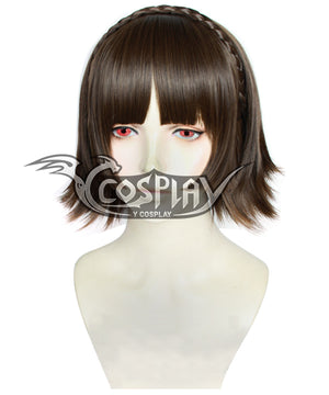 Persona 5 Makoto Niijima Brown Cosplay Wig