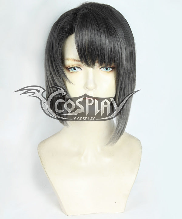 Touken Ranbu Matsui Gou Black Grey Cosplay Wig