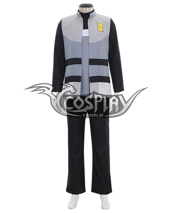 Pokemon Galactic Boss Cyrus Cosplay Costume