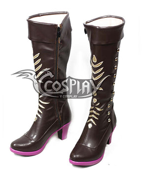 Disney Frozen 2 Anna Brown Shoes Cosplay Boots