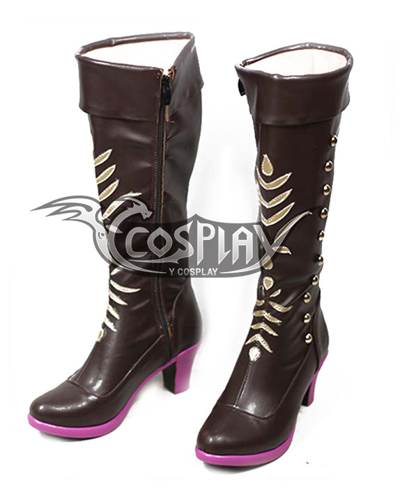 Disney Frozen 2 Anna Brown Shoes Cosplay Boots