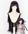 Super Danganronpa Dangan Ronpa 2 Mikan Tsumiki Black Purple Cosplay Wig