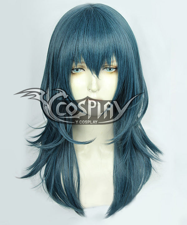 Fire Emblem: Three Houses Female Byleth Grey Green Cosplay Wig