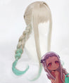 Jibaku Shounen Hanako-Kun Yashiro Nene Silver Green Cosplay Wig