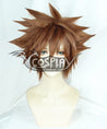 Kingdom Hearts III Sora Brown Yellow Cosplay Wig