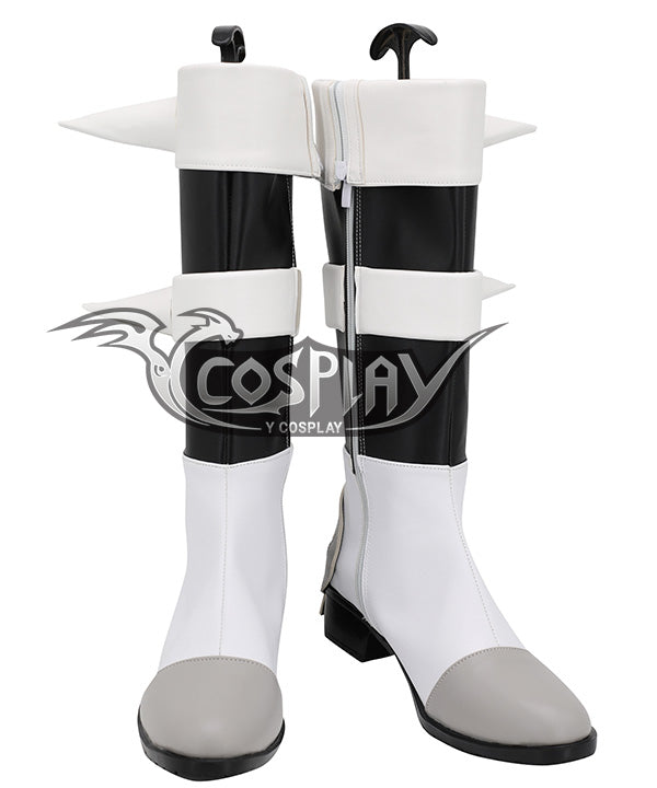 Pokemon Pok¨¦mon Sword And Shield Piers Black Grey Shoes Cosplay Boots