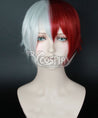 My Hero Academia Boku no Hero Akademia Shoto Todoroki Red White Cosplay Wig