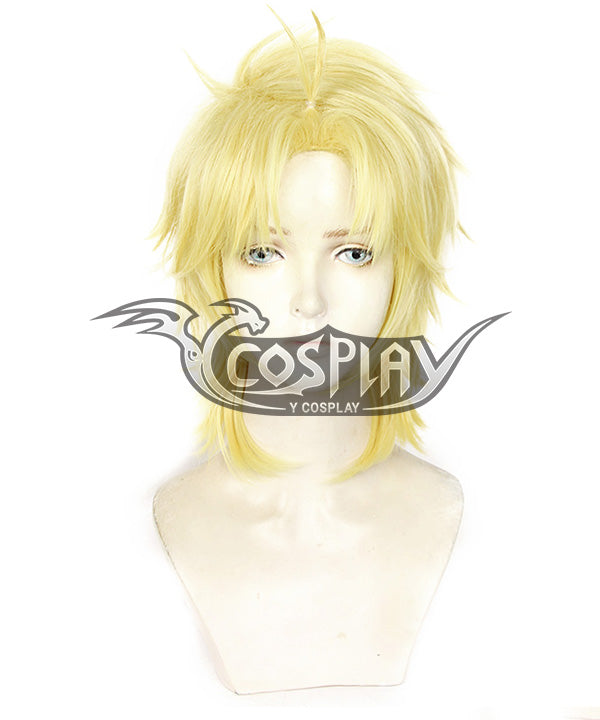 Jojo's Bizarre Adventure: Phantom Blood Teenager Dio Brando Light Golden Cosplay Wig