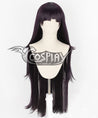 Super Danganronpa Dangan Ronpa 2 Mikan Tsumiki Black Purple Cosplay Wig