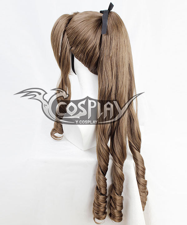 Final Fantasy VII Remake FF7 Aerith Gainsborough Formal Brown Cosplay Wig