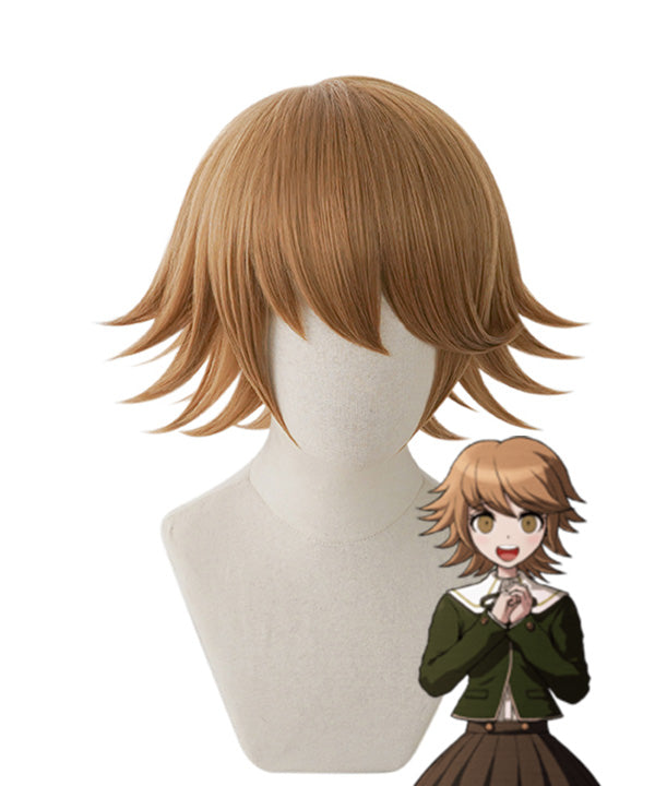 Danganronpa: Trigger Happy Havoc Chihiro Fujisaki Brown Cosplay Wig