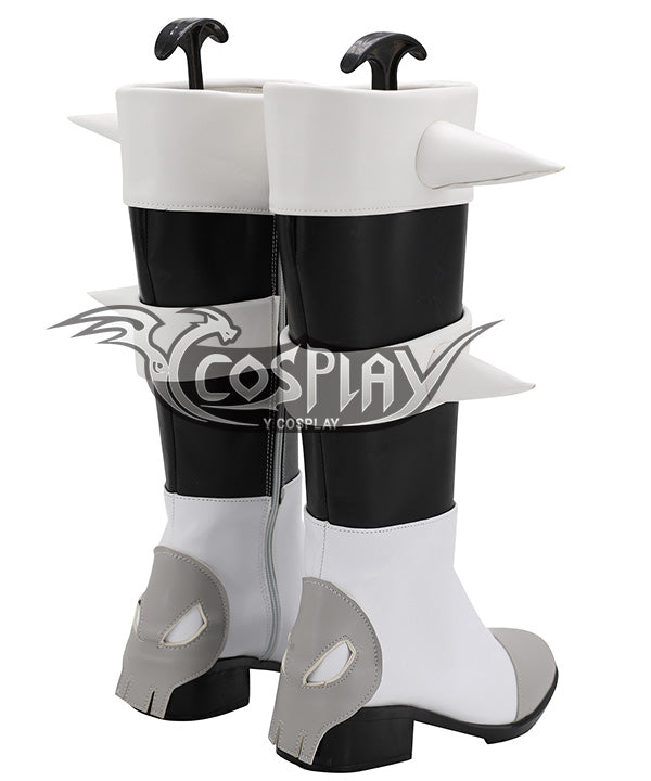 Pokemon Pok¨¦mon Sword And Shield Piers Black Grey Shoes Cosplay Boots